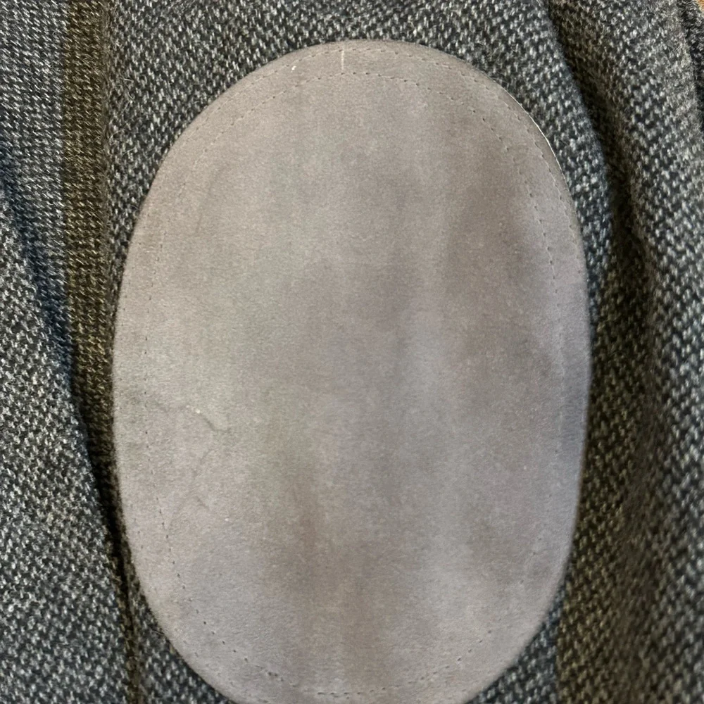 Zagato Vintage Sport Coat/ Blazer Tweed Elbow Patch Gray
